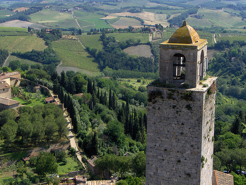 torre san gimignano campagna toscana